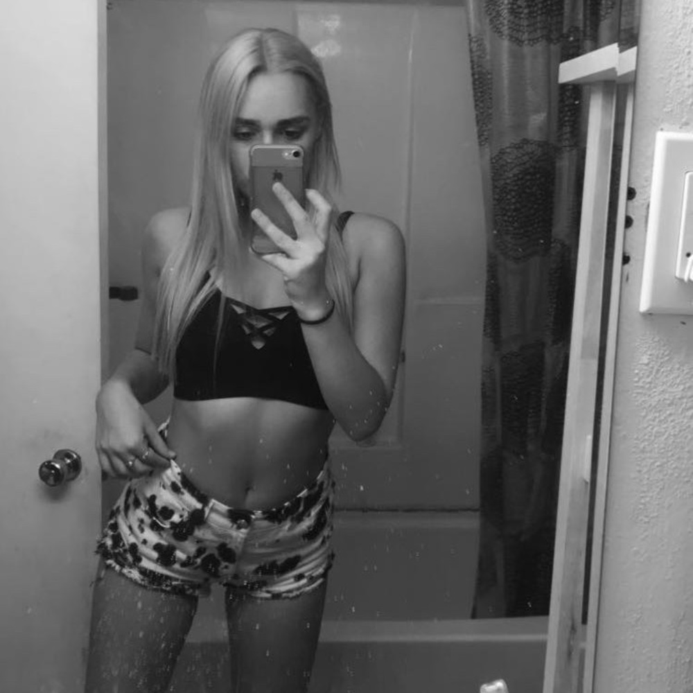 Denim Black and White Shorts